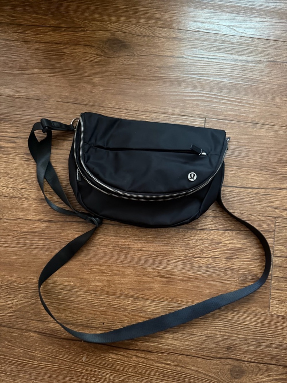 lululemon athletica Black Nylon Crossbody Sling